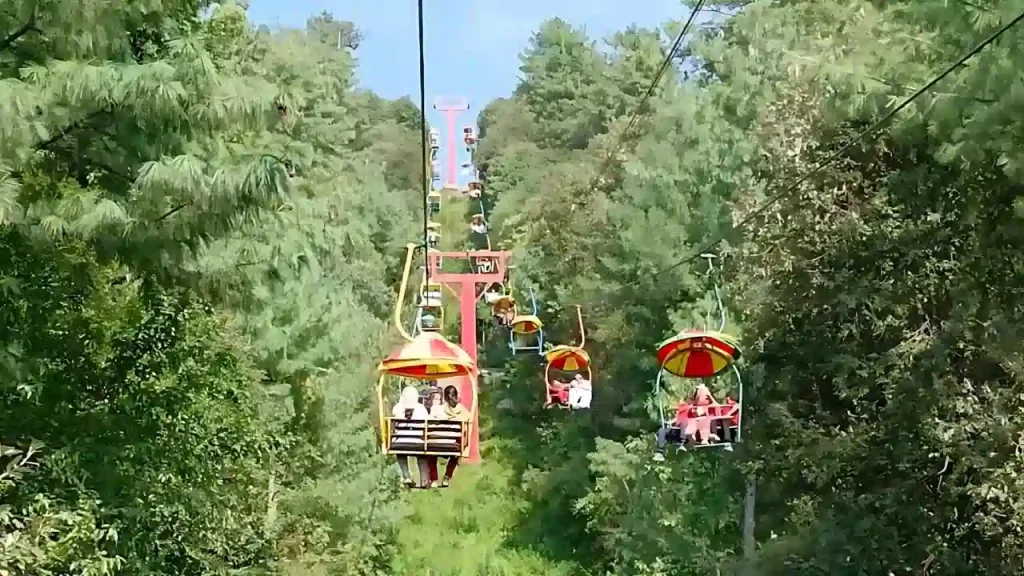 Bansra Gali Chair Lift with breathtaking views from above