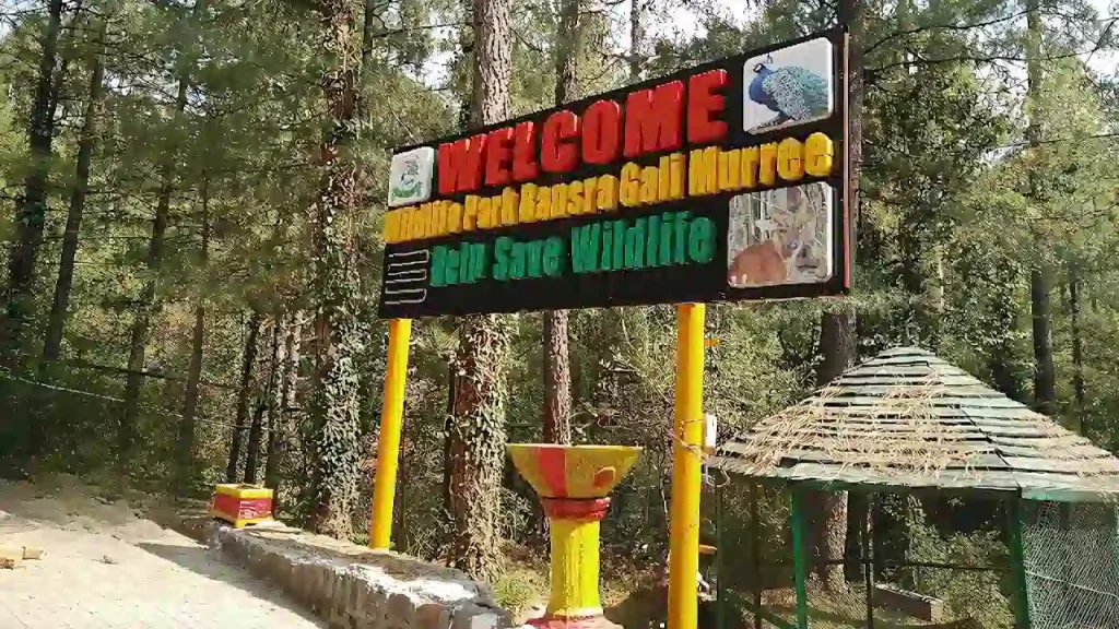Bansra Gali Wildlife Park with diverse animal species