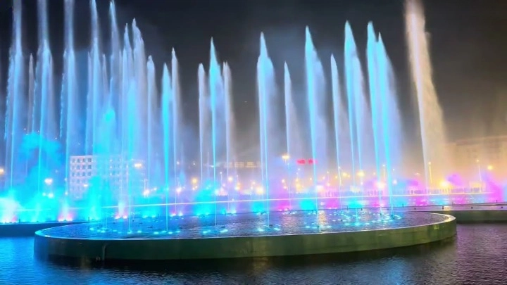 Park View City Islamabad with dancing water fountains