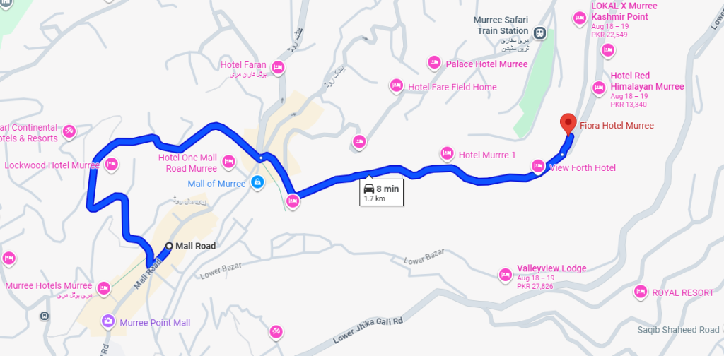 Affordable restaurants on mall road muree