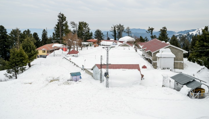 Ayubia National Park in the snowfall season