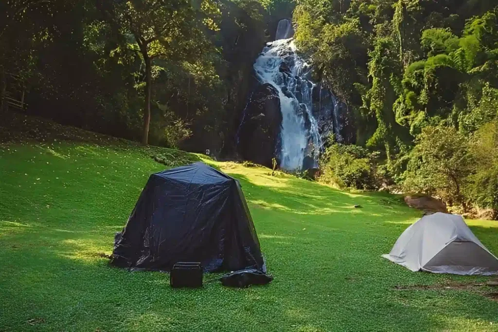 Camping site at Sajikot Waterfall, Havelian