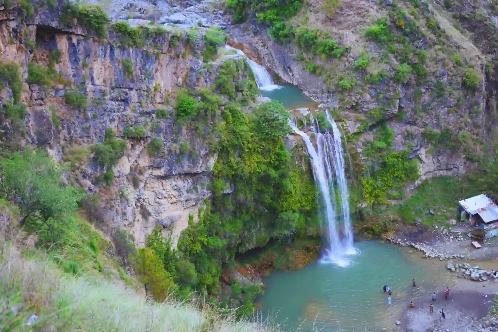 Sajikot Waterfall in Havelian Tehsil, Abbottabad, KPK