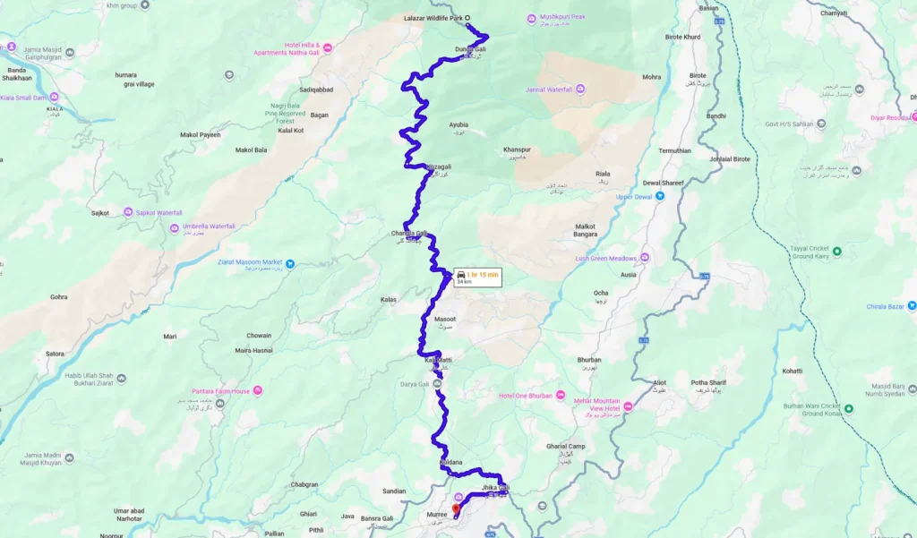 Lalazar park map direction